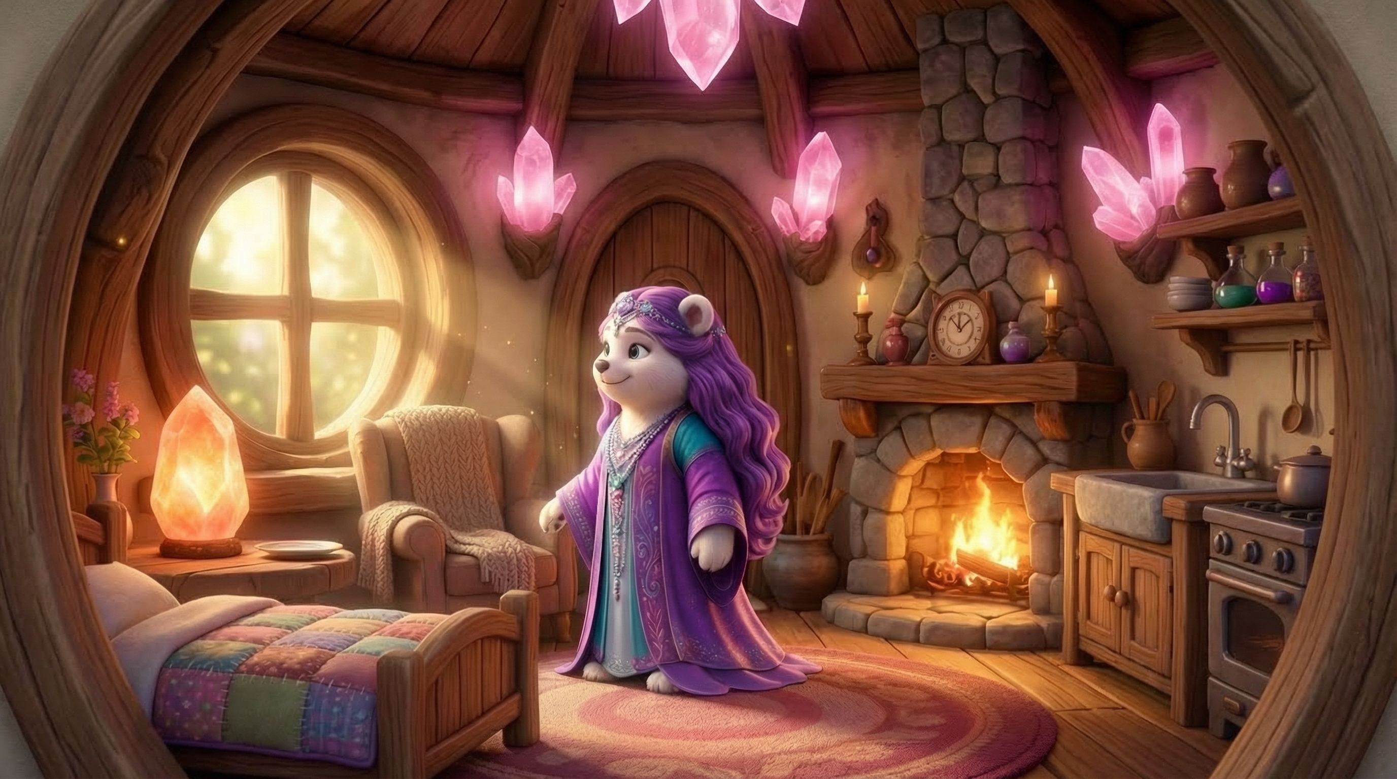 Inside Aida’s cosy home